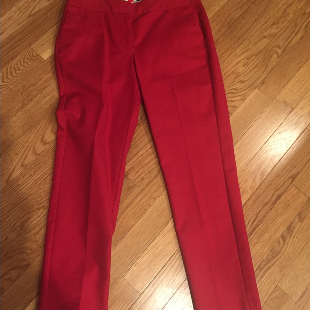 Red pants size 4 (fits more like 2)